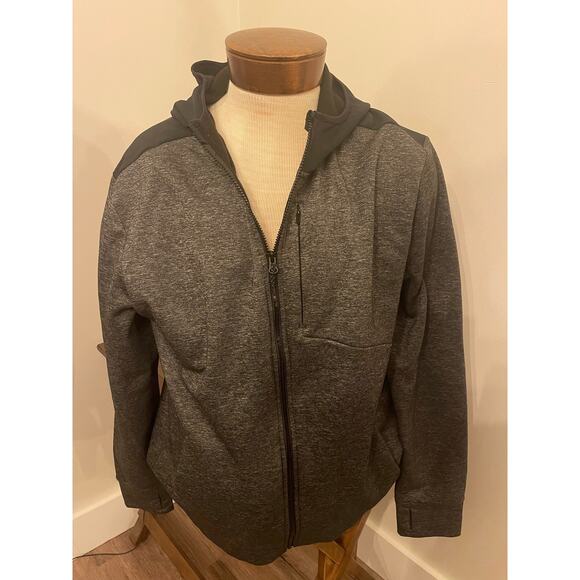 Champion Heather Gray Full Zip Jacket with Hood Size XL - Picture 1 of 3